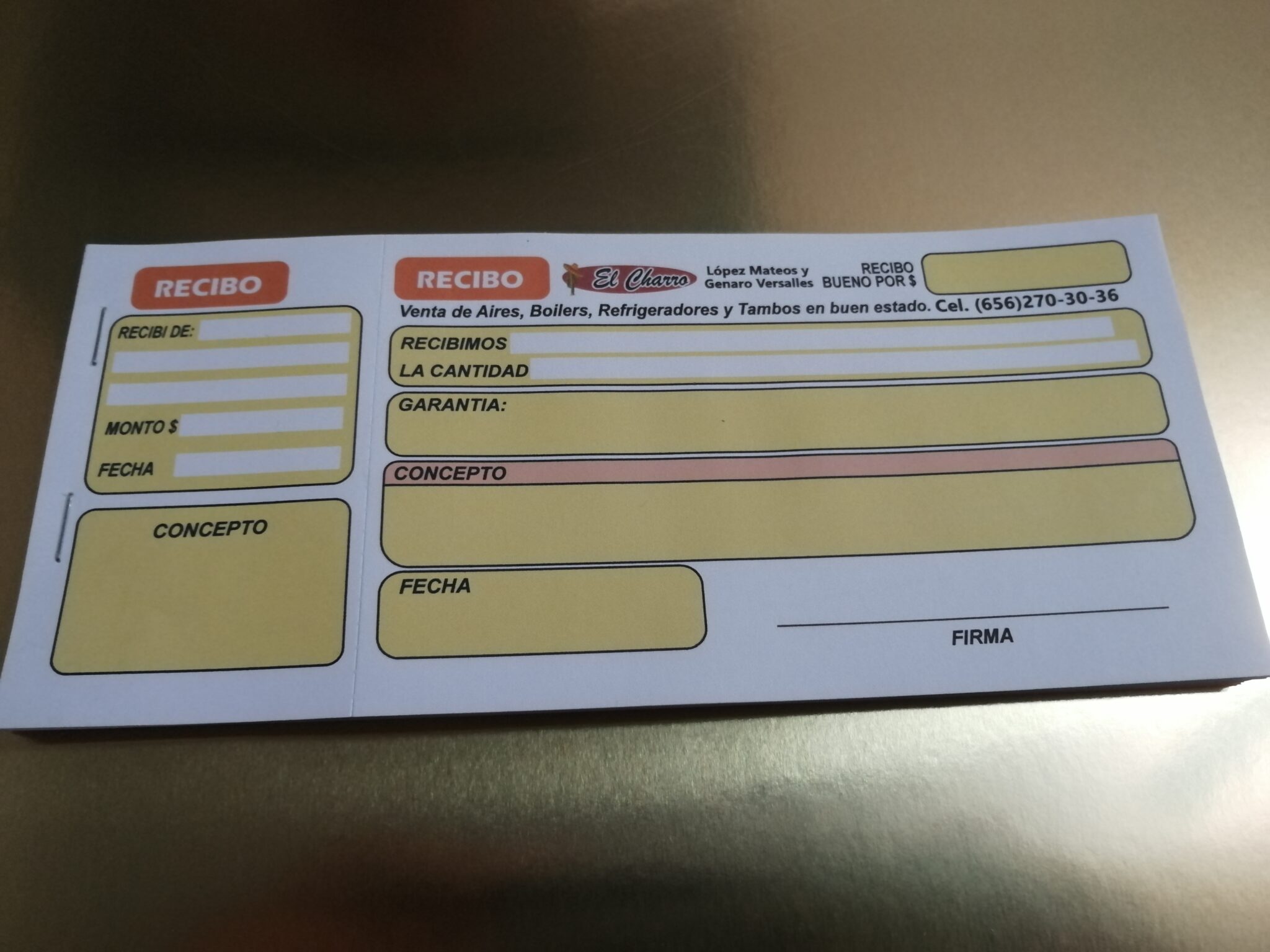 Recibos de pago cosmografic